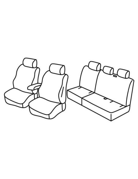 FOD.SUPERIOR GRIG/NER SU ORD. VW CADDY LIFE 5P 04 in poi