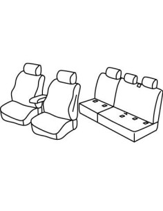 FOD.SUPERIOR NERO/BLU SU ORD. VW CADDY LIFE 5P 15 in poi