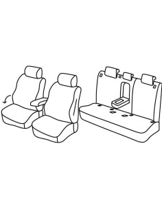 FOD.SUPERIOR NERO/BLU SU ORD. VW T-ROC 17 in poi