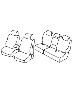 FOD.SUPERIOR NERO/BLU SU ORD. VW TOUAREG 18 in poi