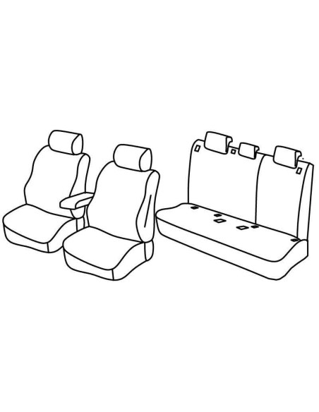 FOD.SUPERIOR NERO/BLU SU ORD. VW T-ROC 17 in poi