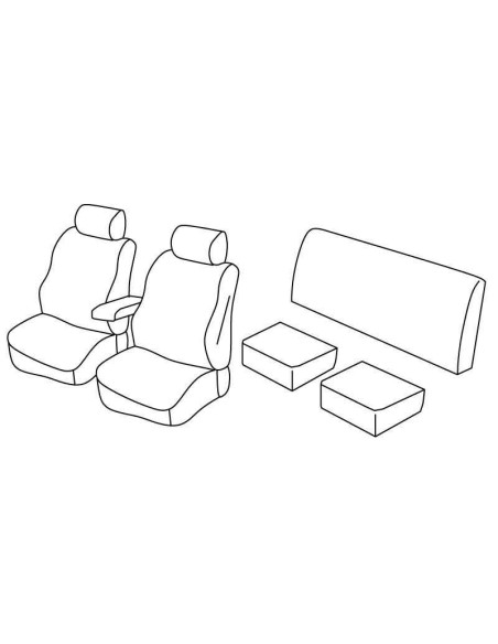 FOD.SUPERIOR NERO/BLU SU ORD. ISUZU D-MAX PICK-UP