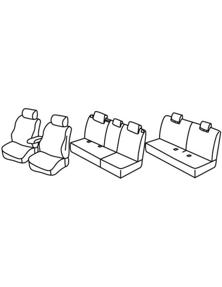 FOD.SUPERIOR BEIGE SU ORD. NISSAN QASHQAI+2 08 in poi