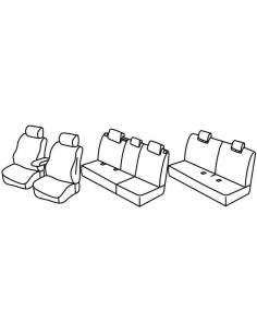 FOD.SUPERIOR GRIG/NER SU ORD. NISSAN QASHQAI+2 08 in poi