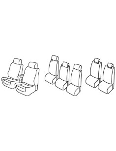 FOD.SUPERIOR NERO/BLU SU ORD. TOYOTA COROLLA VERSO