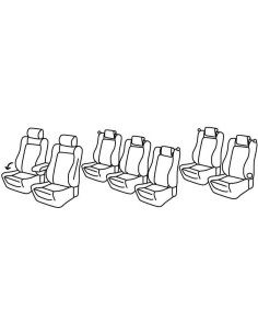 FOD.SUPERIOR NERO/BLU SU ORD. VW SHARAN 10 in poi