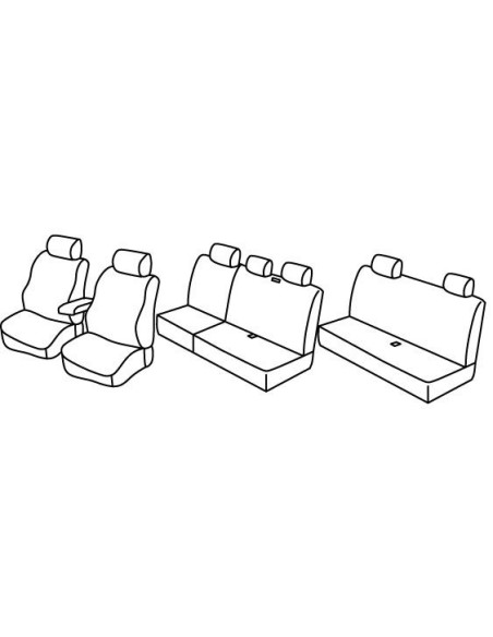 FOD.SUPERIOR NERO/BLU SU ORD. VW CADDY LIFE 5P 04 in poi