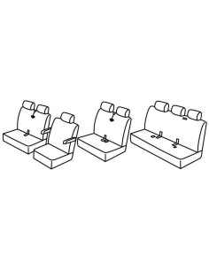 FOD.SUPERIOR BEIGE SU ORD. VW TRANSPORTER T5 03 in poi 15