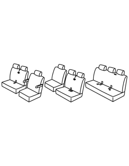 FOD.SUPERIOR BEIGE SU ORD. VW TRANSPORTER T5 03 in poi 15