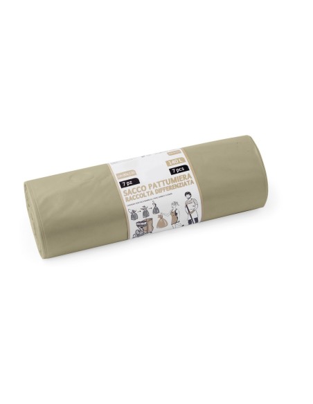 SACCO 90X120CM AMBRA TRASPARE NTE 7 PZ 140 LT.CON