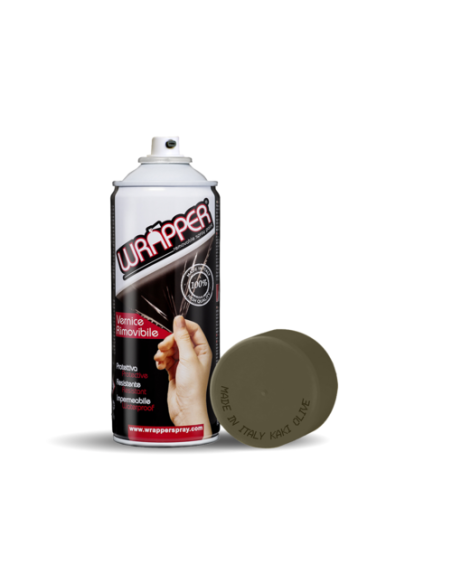 WRAPPER KAKI OLIVE PELLICOLA SPRAY REMOVIBILE 400