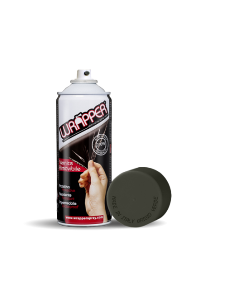 WRAPPER GRIGIO VERDE PELICOLA SPRAY REMOVIBILE 400