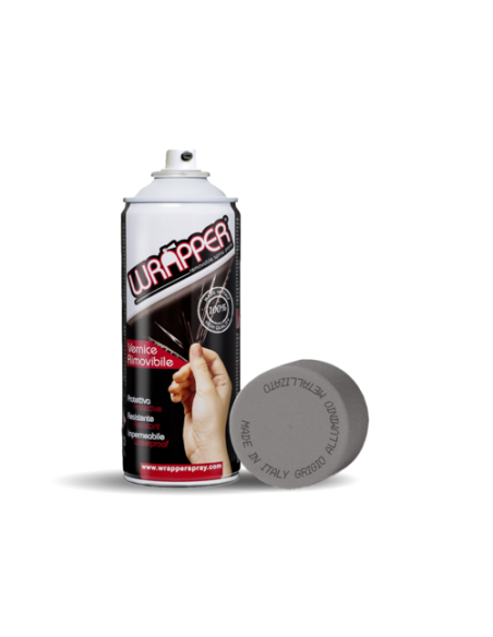 WRAPPER GRIGIO ALLUMINIO MET. PELICOLA SPRAY REMOV
