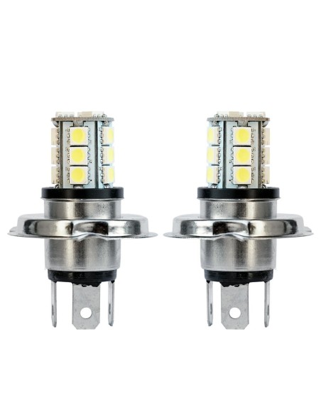 LED SERIES KIT 2 LAMPADINE TIPO H4 12V 18 LED / KI