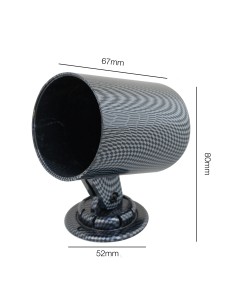 PORTA STRUMENTI DA CRUSCOTTO CON PIEDISTALLO CARBO