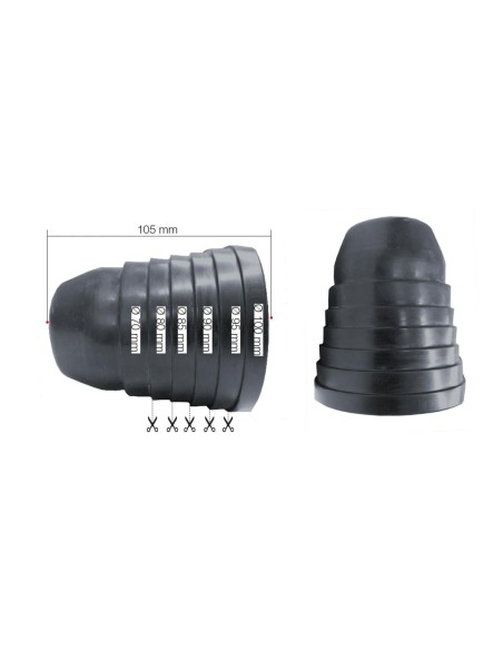 KIT 2 CAPPUCCI GOMMA UNIVERSALI PER LED CONVERSION