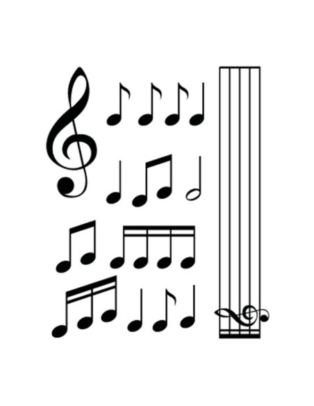 MUSIC ( NOTE, RIGO E CHIAVE DI VIOLINO)/