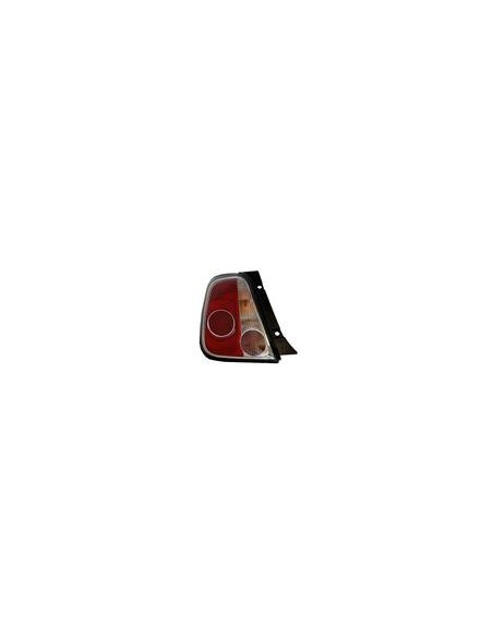 FANALE POSTERIORE S/P.SX BIANCO ROSSO FIAT 500 01/10 in poi  BORDO NERO