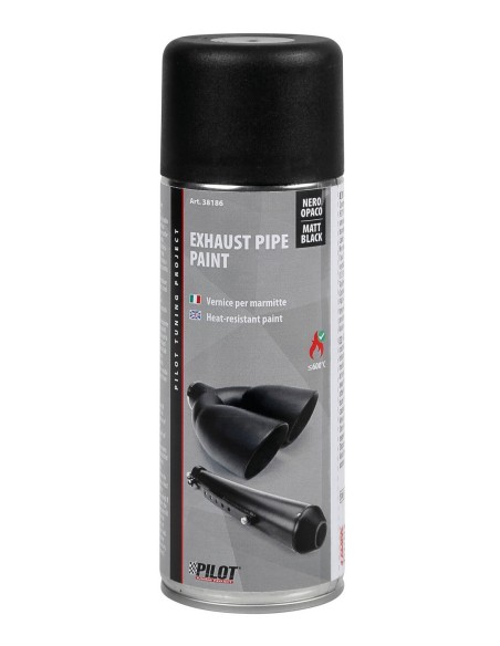 VERNICE SPECIALE PER MARMITTE 400ML, NERO OPACO