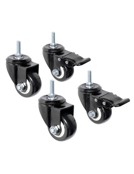 SET 4 RUOTE PER DISPLAY CARRELLABILI