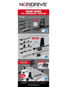 LOCANDINA NORDRIVE PER BARRE DISPLAY ALLUMINIO - I