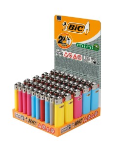 BIC J25 PZ.50 MINI ACCENDINI TRADIZIONALI VASSOIO