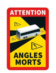 CONTRASSEGNO ADESIVO ANGOLO MORTO PER BUS,NORMATIV