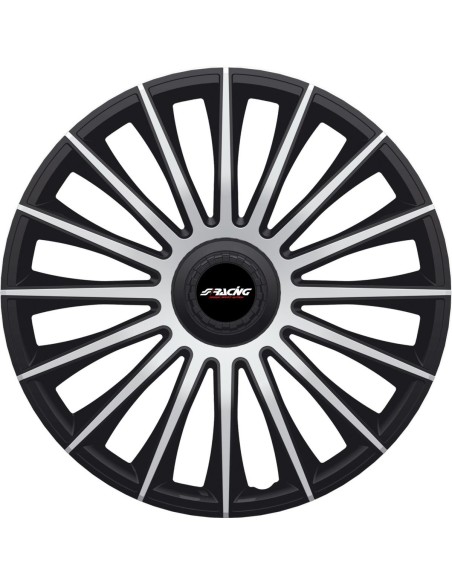 KIT 4 COPRICERCHI MOD. AUSTIN SILVER BLACK