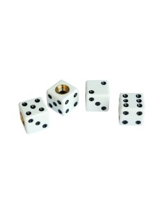 WHITE DICE KIT 4 CAPPUCCI VALVOLA ARIA / AIRCAPS V