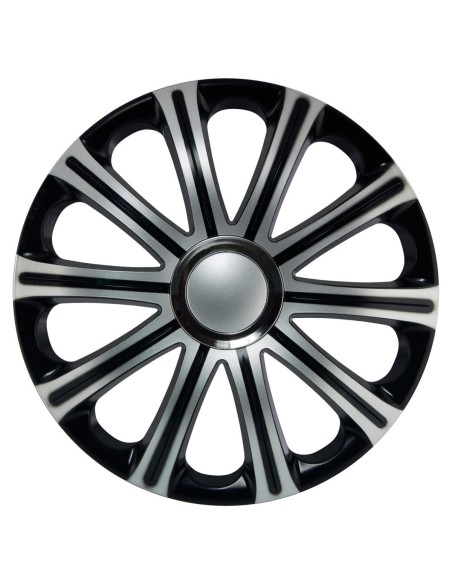 KIT 4 COPRICERCHI MODENA BLACK SILVER