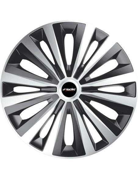 KIT 4 COPRICERCHI MOD. MULTI SILVER BLACK