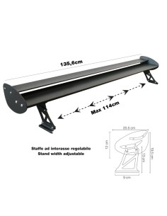 ALETTONE POSTERIORE ZEUS CARBON ALA SINGOLA MIS. 1
