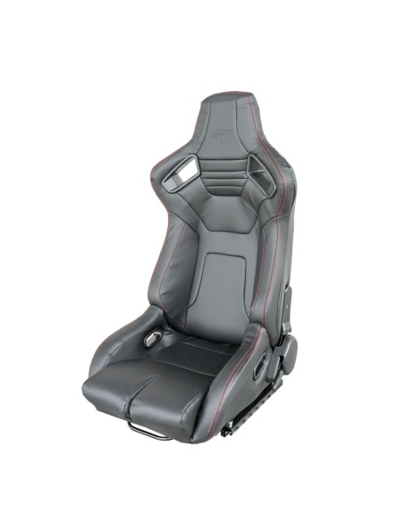 EMERSON SEDILE SPORTIVO ECOPELLE NERA/ CARBON CUCI