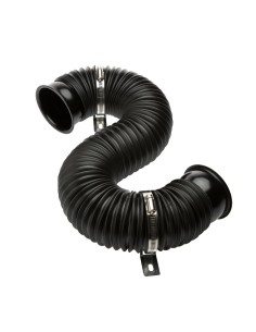 TUBO NERO LUNG. 250/750 MM. - 76 MM. / BLACK HOS