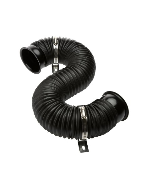 TUBO NERO LUNG. 250/750 MM. - 76 MM. / BLACK HOS