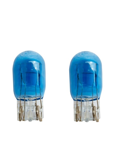 KIT 2 LAMPADE T20 21/5W DOPPIO FILAMENTO LIGHT BLU
