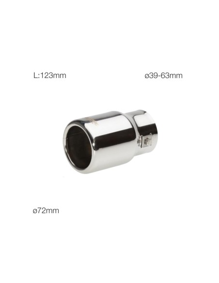 CODINO MARM.TERM.INOX OVALE/INCLIN.LUNG.OUTLET