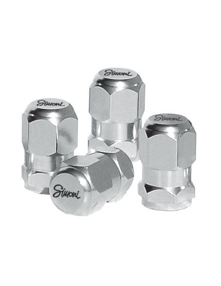 KIT 4 CAPPUCCI VALVOLA ARGENTO