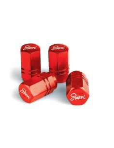 KIT 4 CAPPUCCI VALVOLA ESAGONALI ROSSI