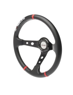 VOLANTE GRAVEL PELLE NERA LISCIA