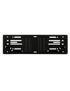 PORTATARGA ANTERIORE IN ACCIAIO, NERO