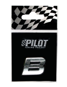 LETTERA'B'ADESIVO 3D T-1 MM.18 FLAT CROMATA