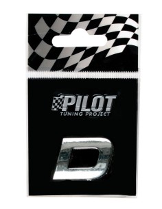 LETTERA'D'ADESIVA 3D TYPE-1 FLAT CROMATA