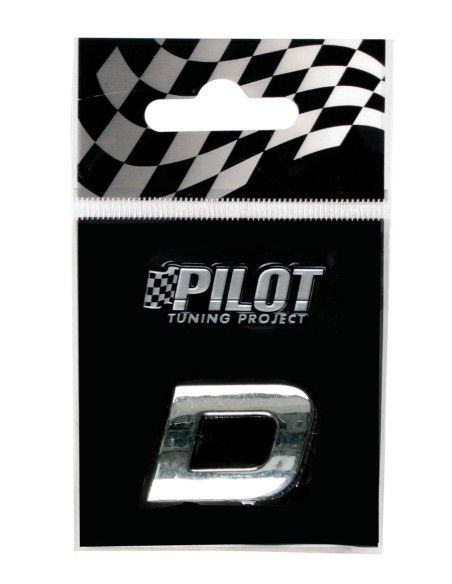 LETTERA'D'ADESIVA 3D TYPE-1 FLAT CROMATA