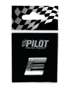 LETTERA'E'ADES.3D T-1 MM.18 FLAT CROMATA