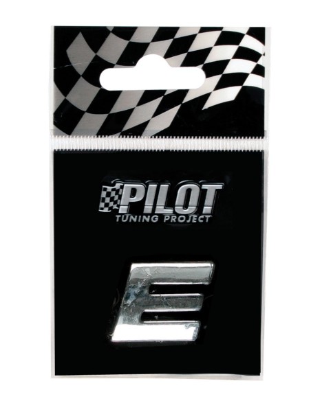 LETTERA'E'ADES.3D T-1 MM.18 FLAT CROMATA