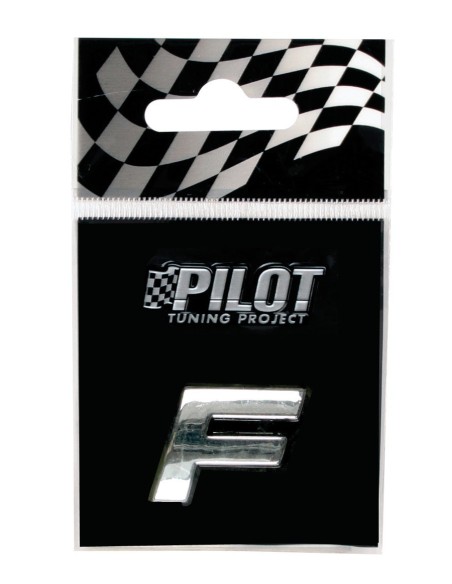 LETTERA'F'ADES.3D T-1 MM.18 FLAT CROMATA