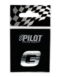 LETTERA'G'ADESIVA 3D TYPE-1 FLAT CROMATA