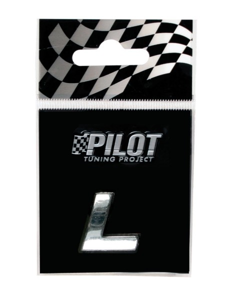 LETTERA'L'ADES.3D T-1 MM.18 FLAT CROMATA