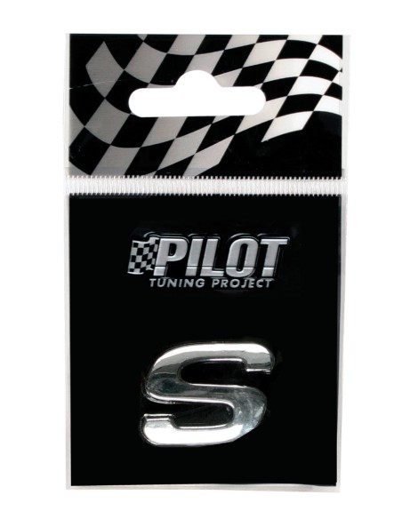 LETTERA'S'ADES.3D T-1 MM.18 FLAT CROMATA